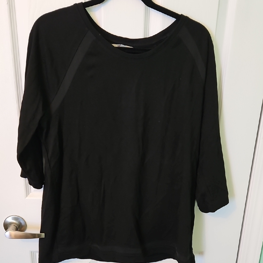 Kenneth Cole Black Long Sleeve Top